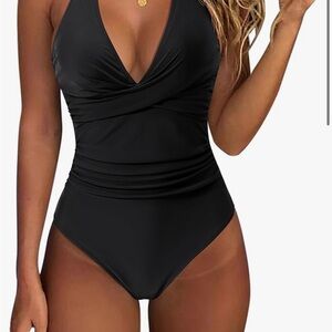 Chic Black One-Piece Swimsuit